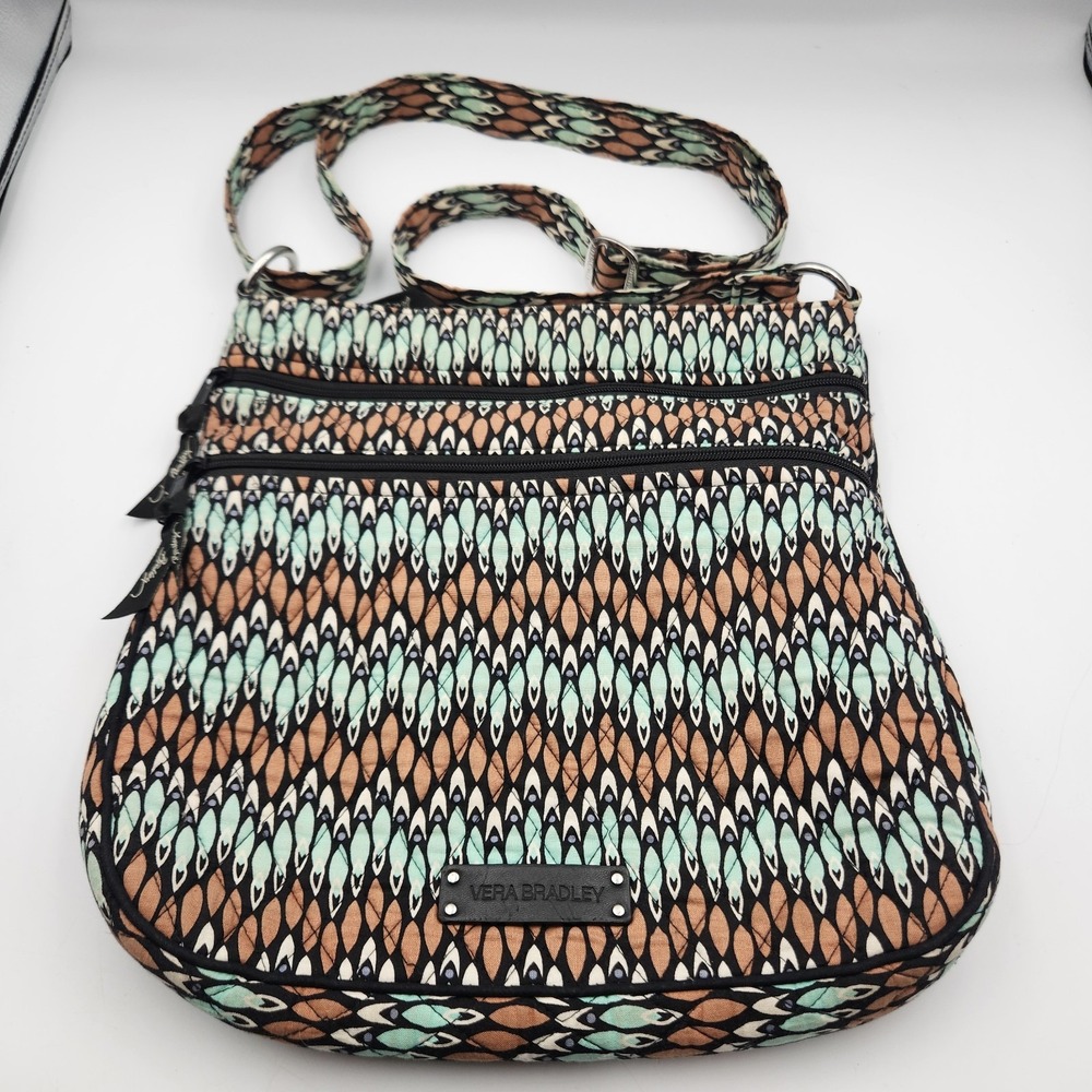 Vera Bradley Crossbody‎ Purse Multicolor Geometric Pattern Quilted Bag